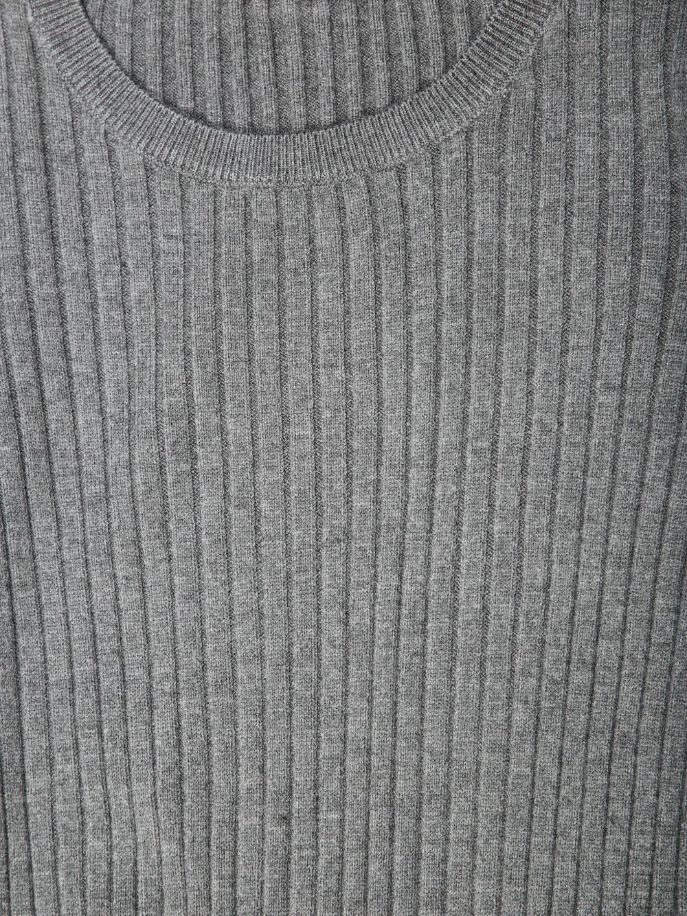 Liu •jo Ribbed Long-sleeve Dress In Gray