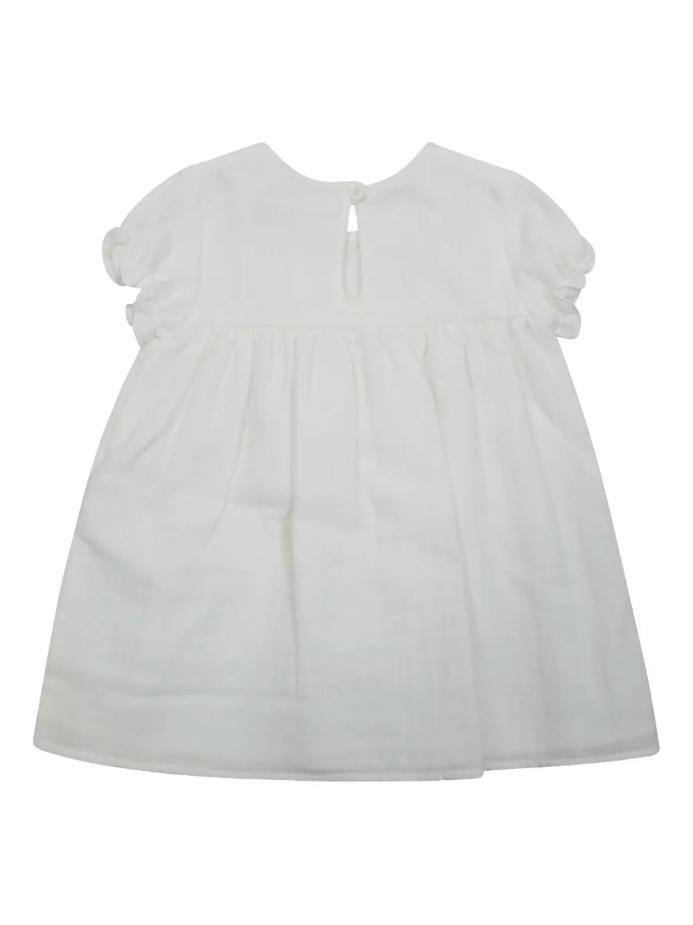 Moncler Enfant Jurk met logopatch en korte mouwen - Wit