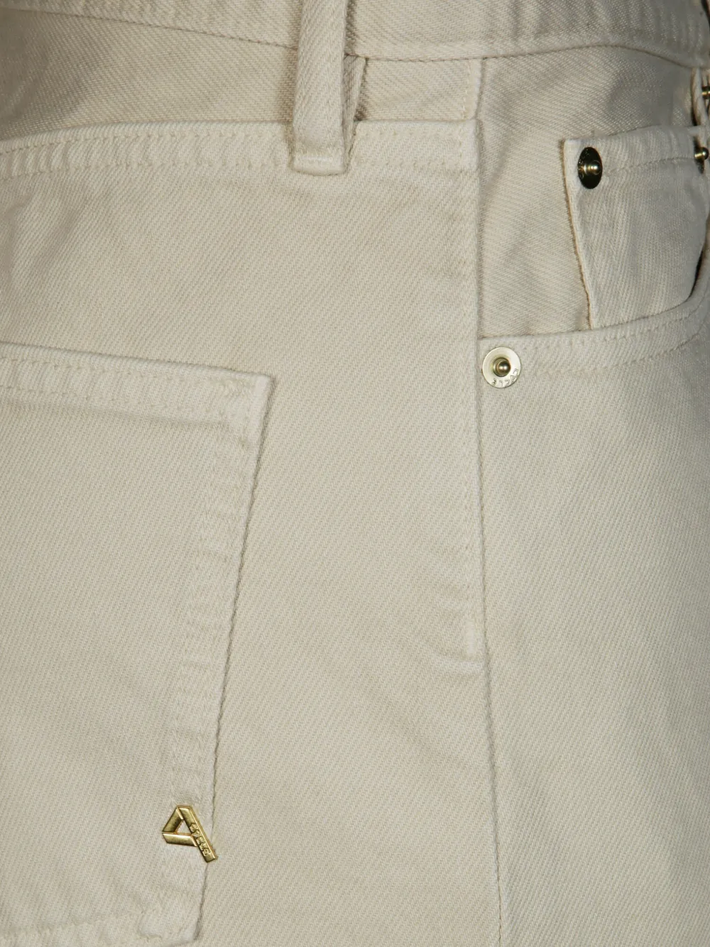 Cycle High-waisted Tapered Carrot Fit Denim Pants In Neutral