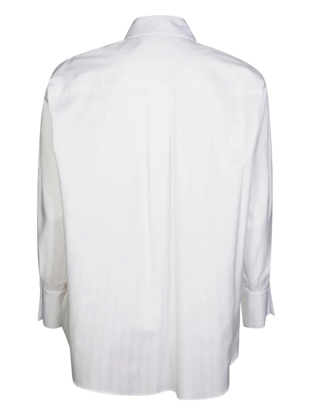 Elisabetta Franchi Gestreept katoenen blouse - Wit