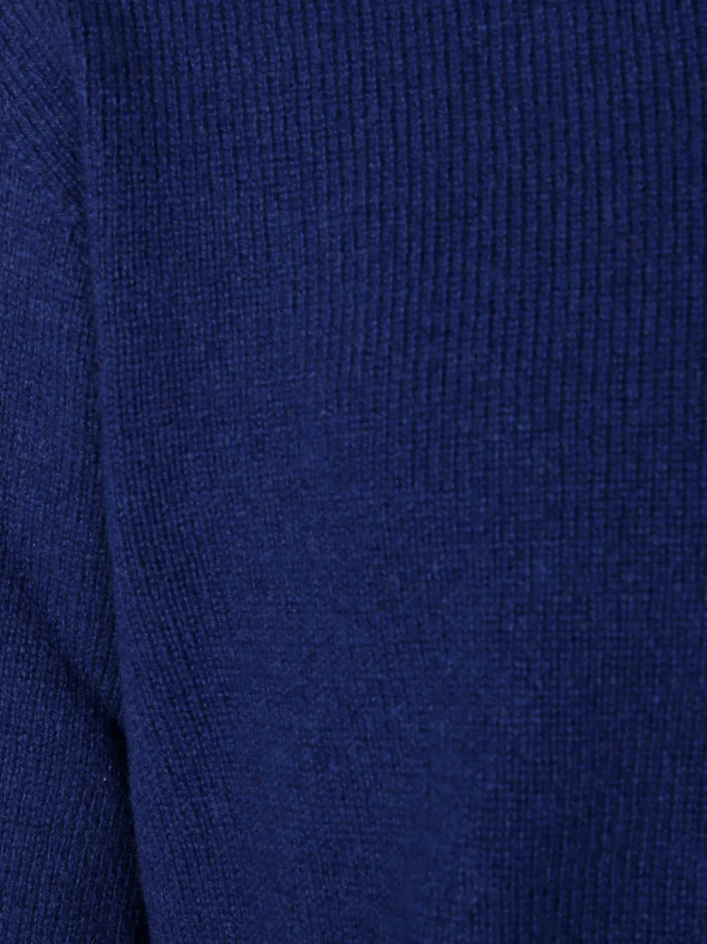  Amaránto Jersey Con Cuello Redondo - Azul 
