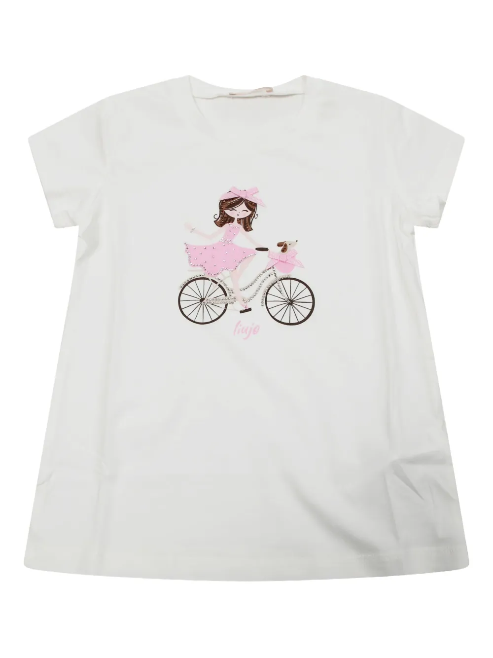 Liu •jo Bicycle-print T-shirt In White