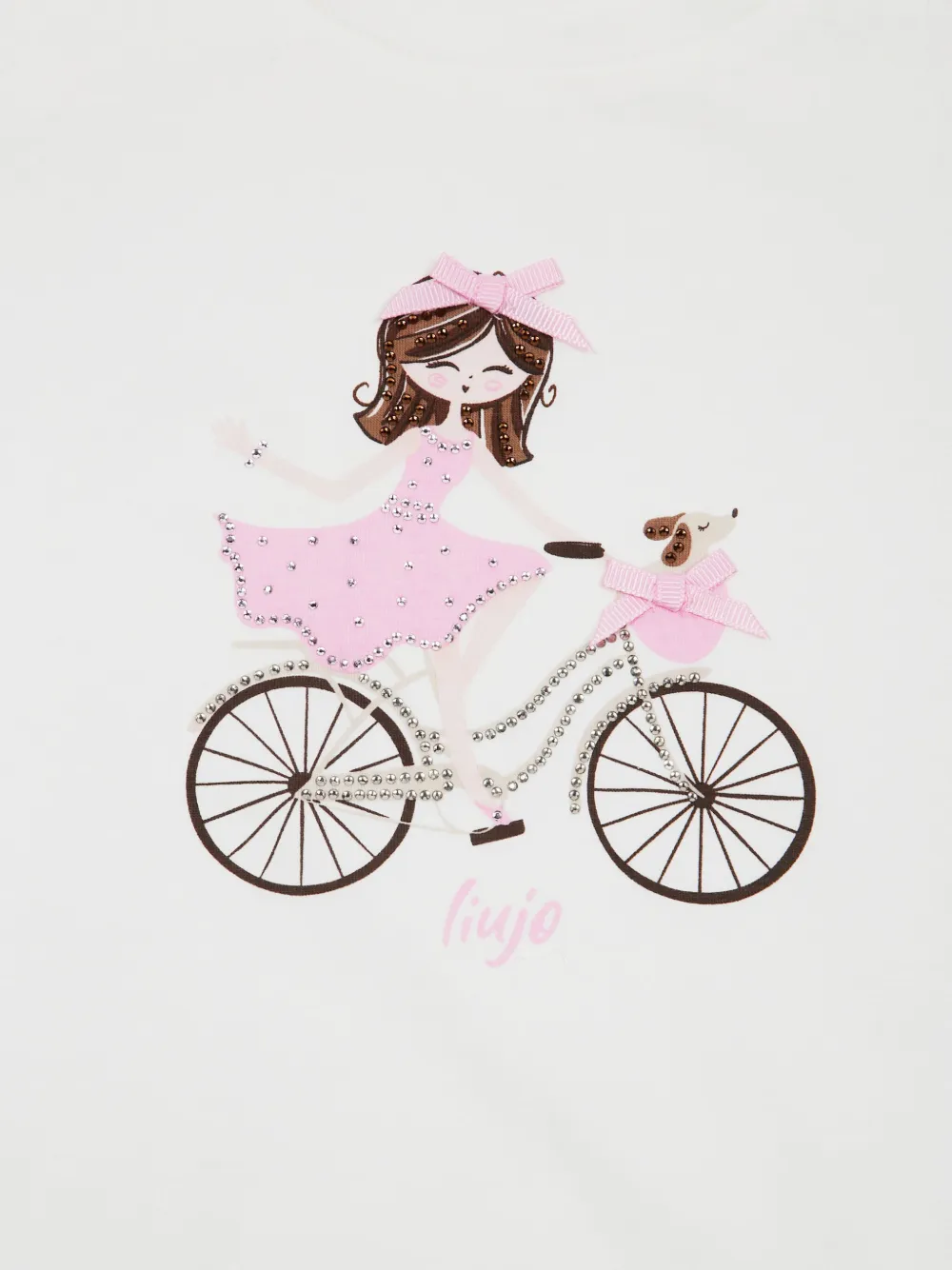 Liu •jo Bicycle-print T-shirt In White