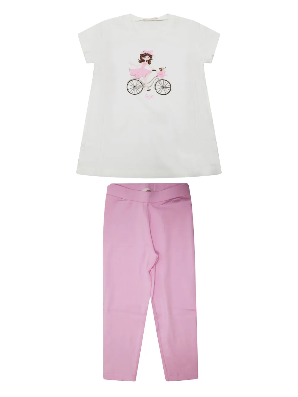 Liu Jo Kids playera con bicicleta estampada | blanco | Image 1