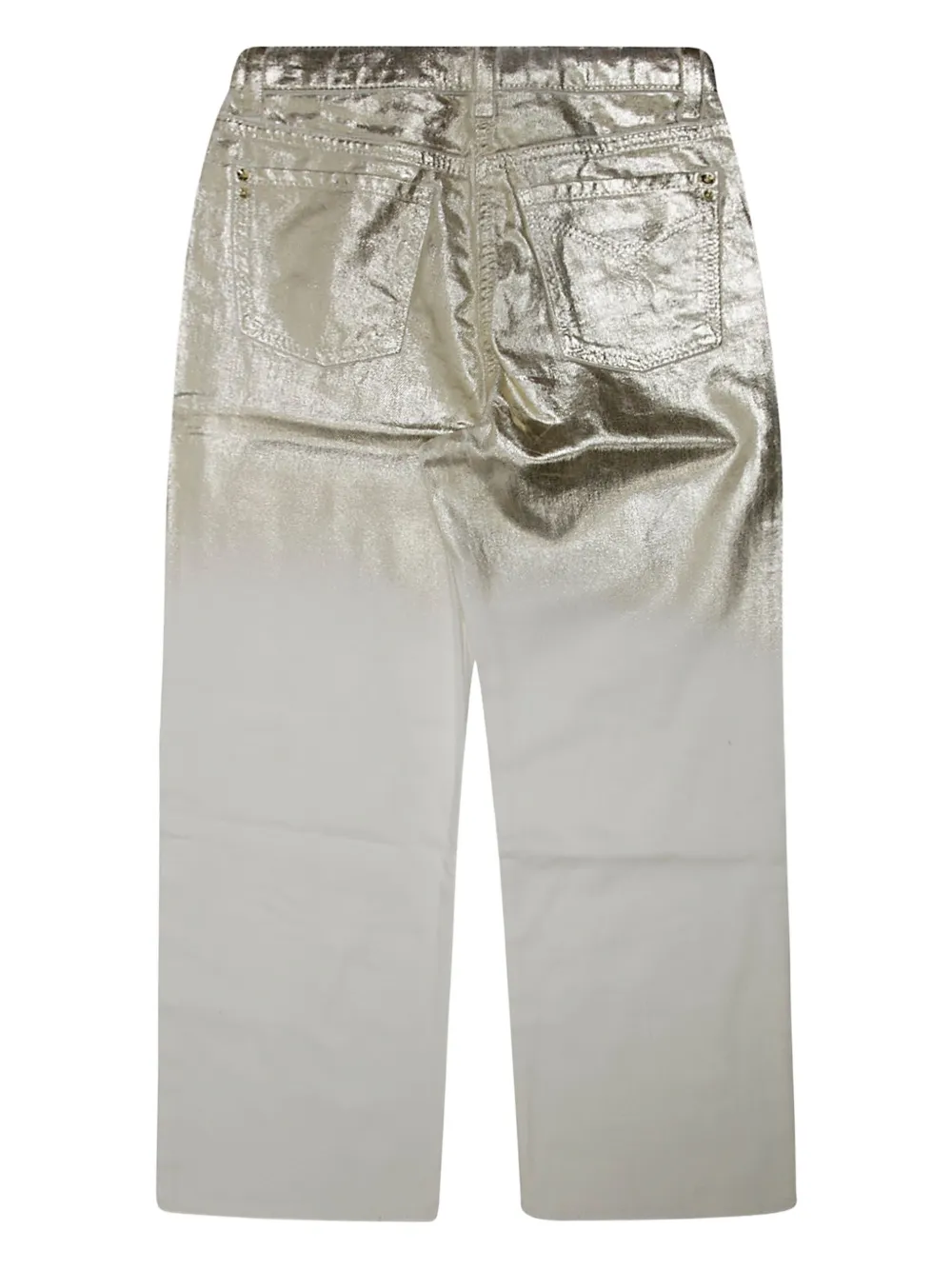 Patrizia Pepe girl Gelamineerde broek Zilver