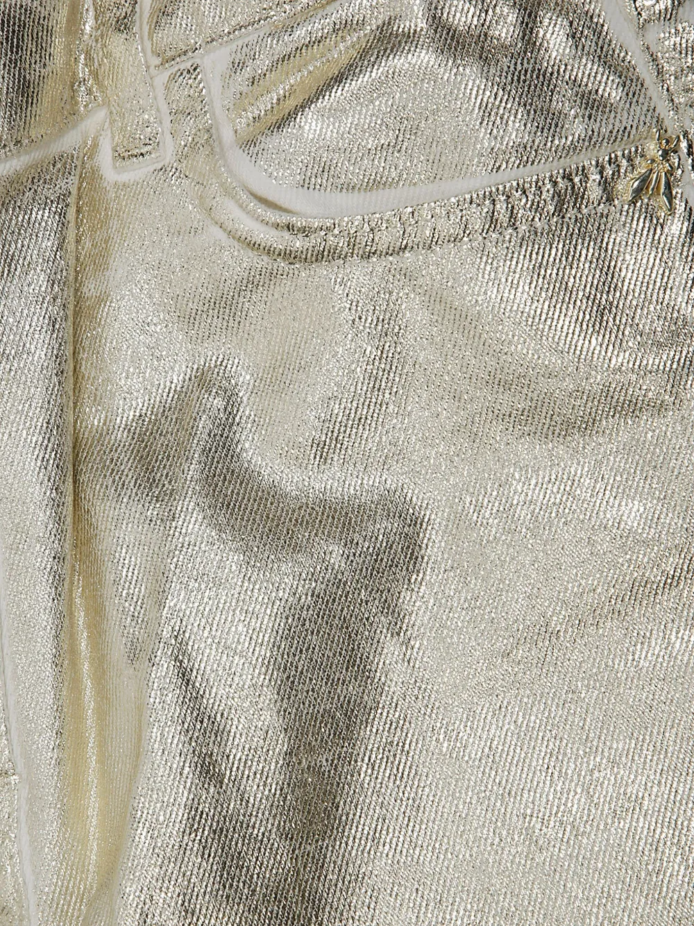 Patrizia Pepe girl Gelamineerde broek Zilver