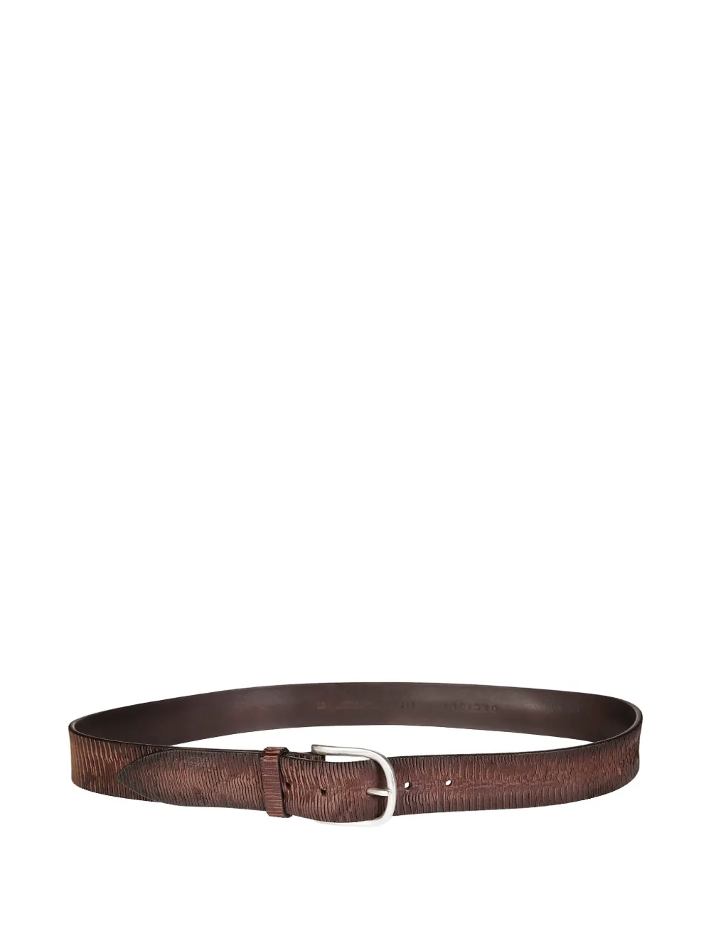 Orciani textured-finish leather belt - Marrone