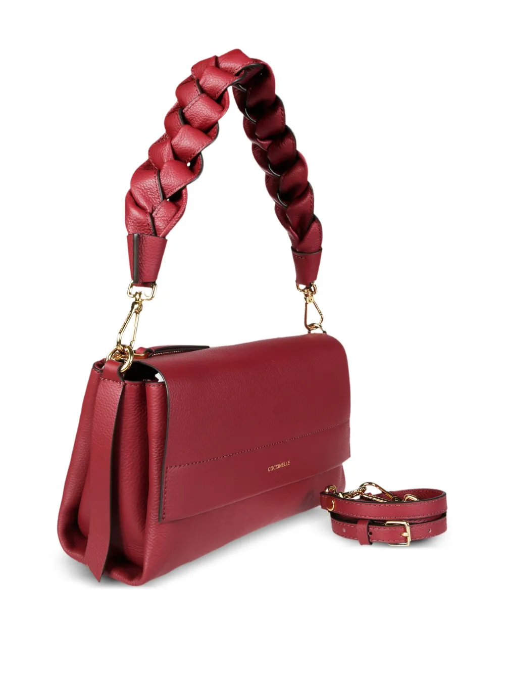 Coccinelle Boheme Grana Double schoudertas Rood