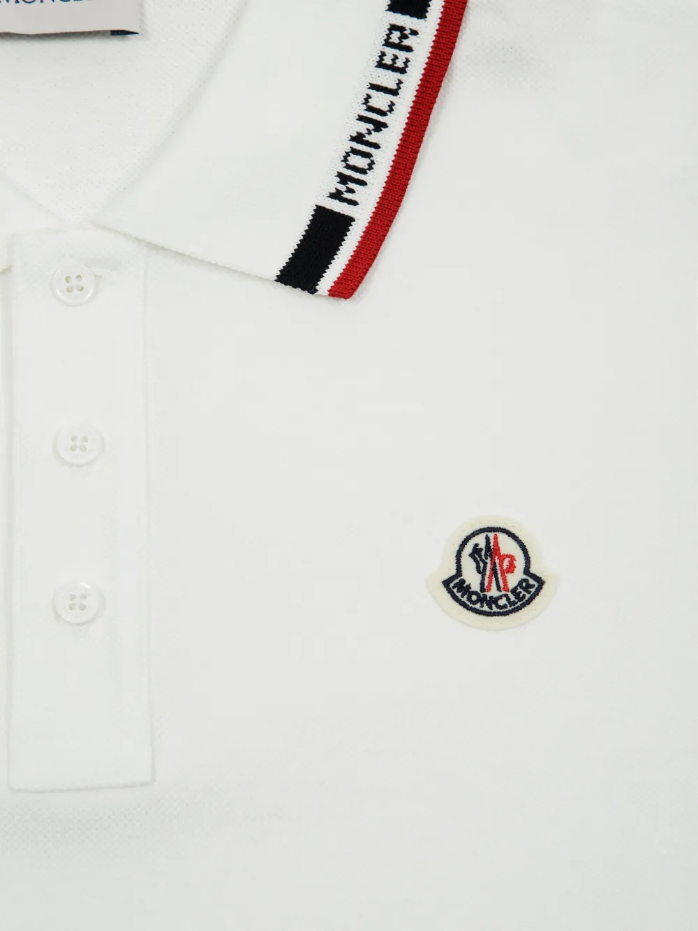 Moncler Enfant Poloshirt met korte mouwen Wit