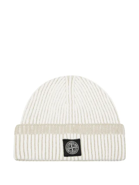 Stone Island ribbed-knit beanie