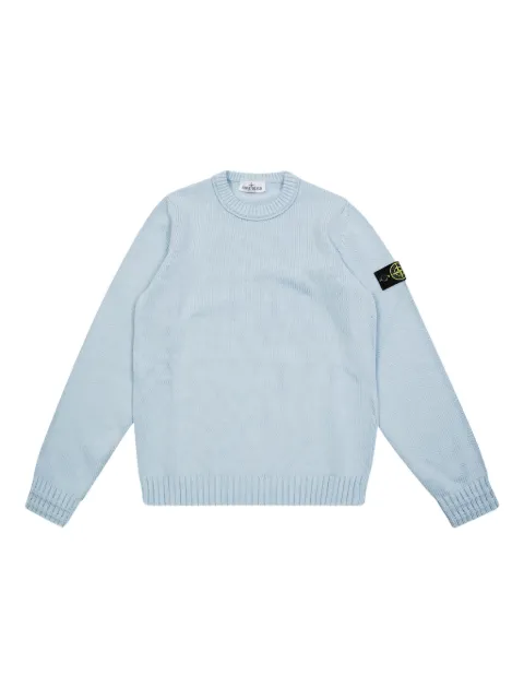 Stone Island Junior Compass-badge cotton sweater