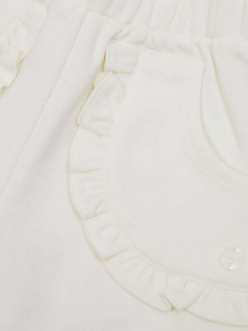 Liu Jo Kids Jersey broek met ruches Wit