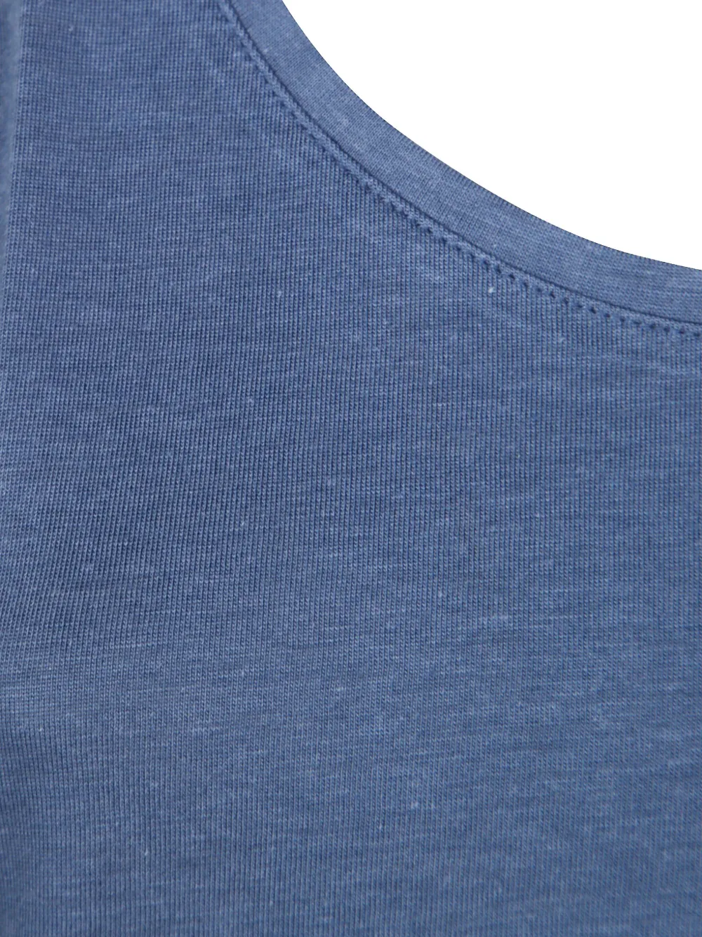 Majestic Filatures Debardeur tanktop met diepe ronde hals Blauw