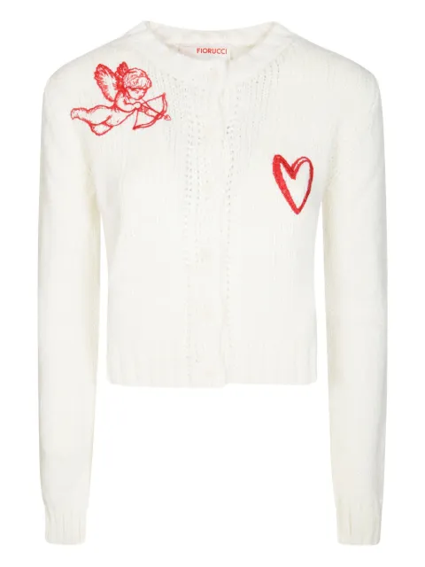 Fiorucci heart cupid cardigan