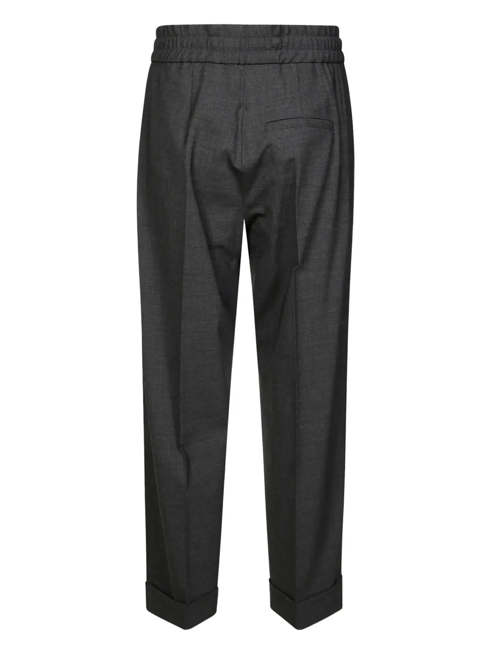 P.A.R.O.S.H. Wollen broek met trekkoord - Grijs