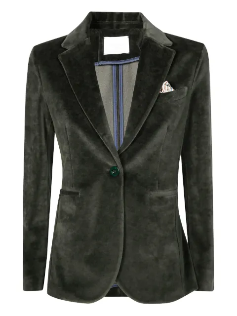 Circolo 1901 single-breasted velvet blazer