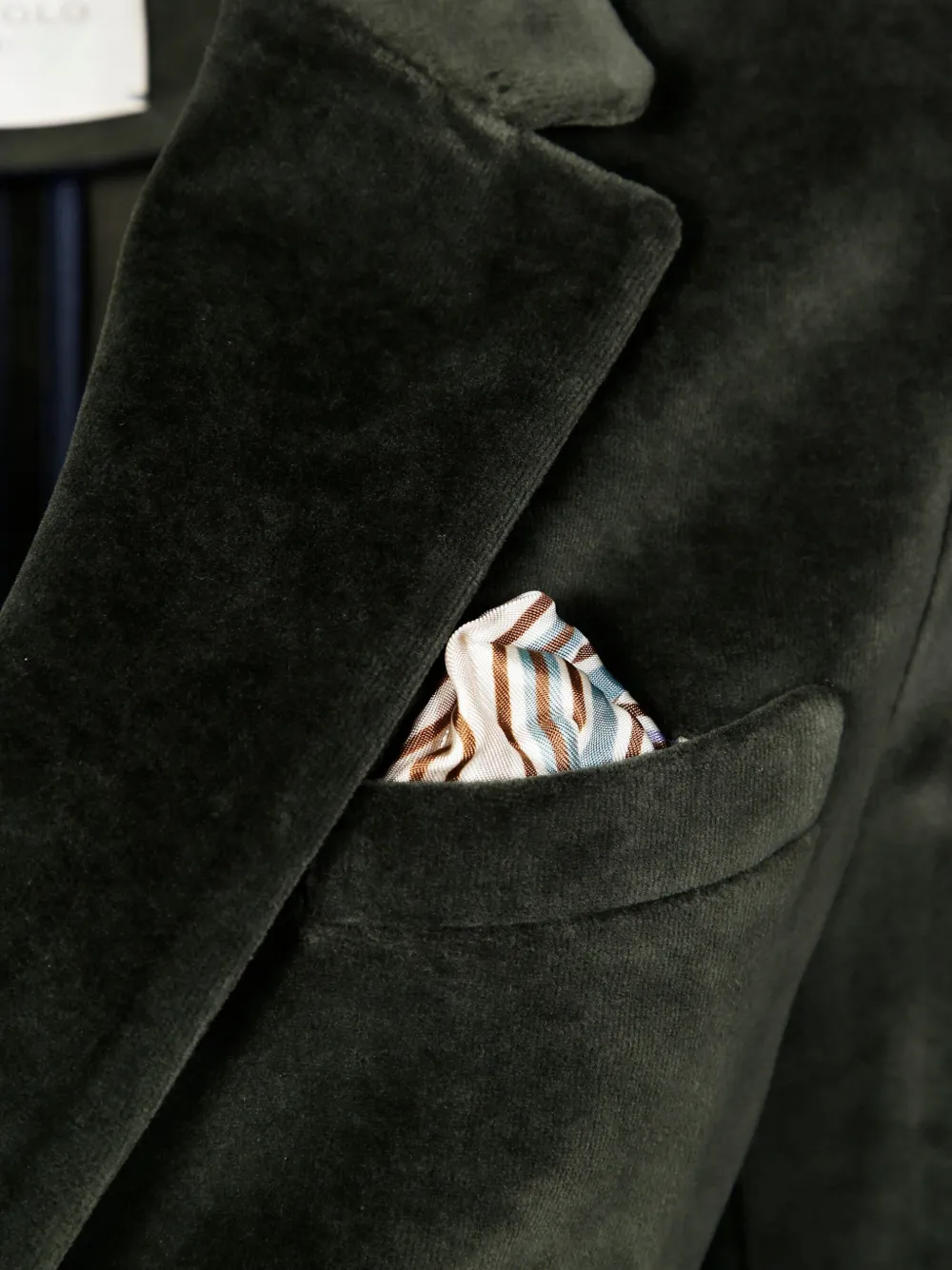 Circolo 1901 Single-breasted Velvet Blazer In Green
