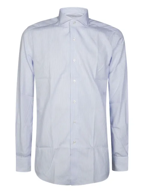 Xacus camisa de algodón con rayas estampadas