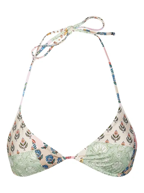MC2 Saint Barth floral-print bikini top