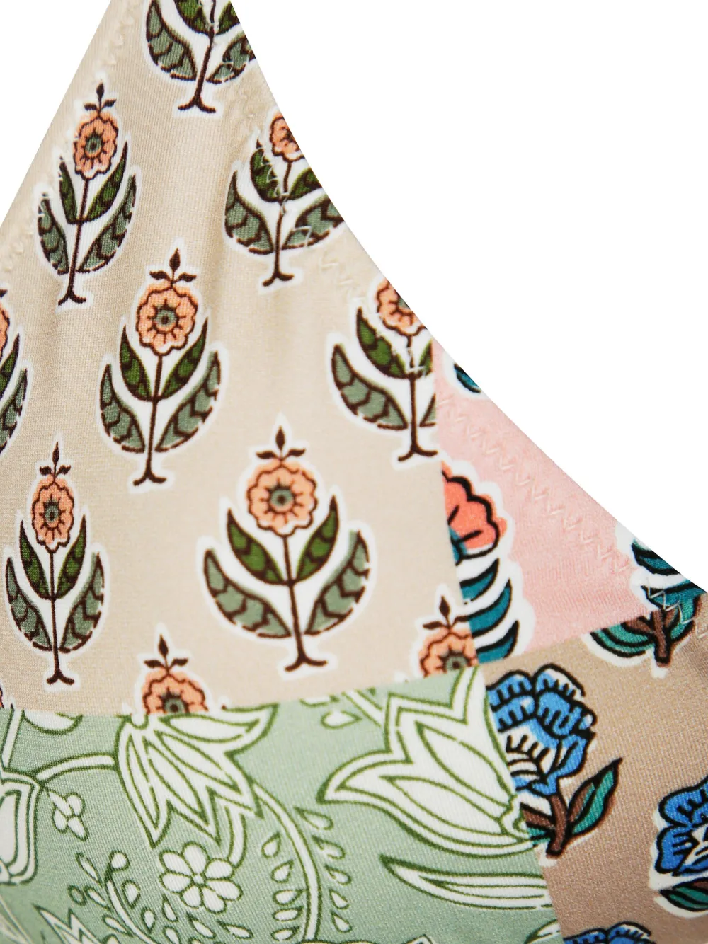 Mc2 Saint Barth Floral-print Bikini Top In Multi