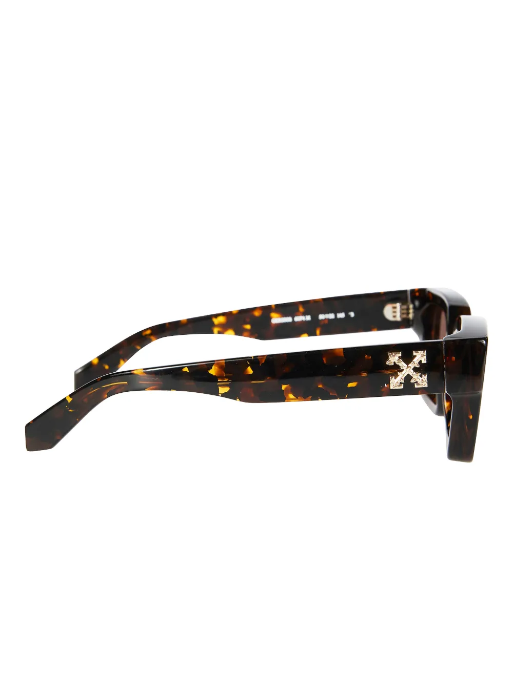 Off-White Eyewear Virgil zonnebril met logo Bruin