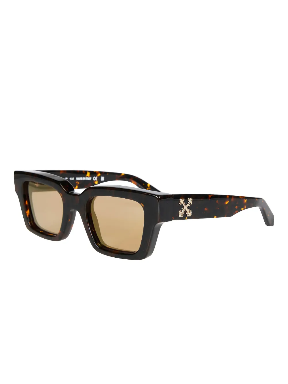 Off-White Eyewear Virgil logo-detail sunglasses - Bruin