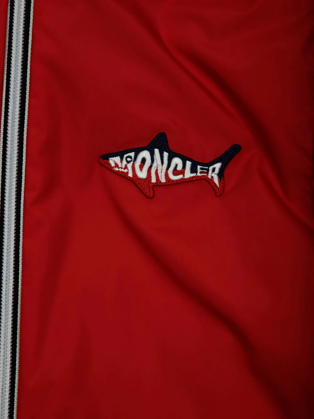 Moncler Enfant Regenjas met logopatch Rood