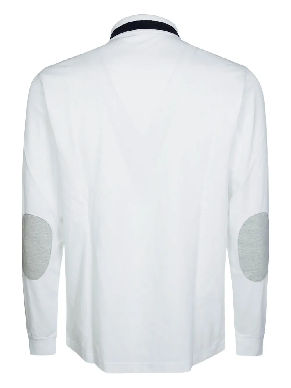 Sun68 Poloshirt met gestreepte kraag - Wit
