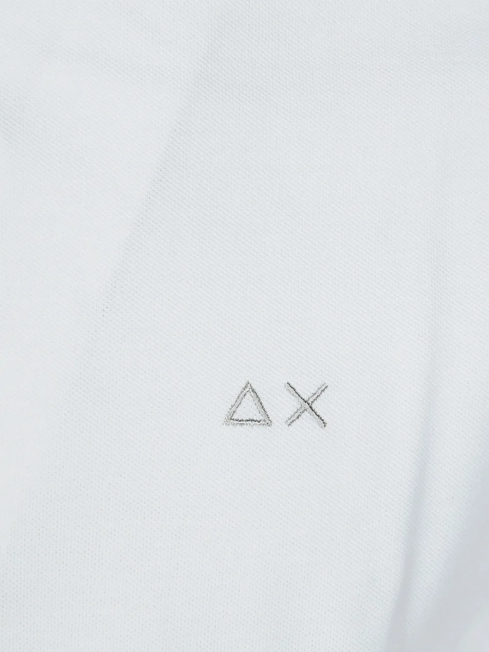 Sun68 Poloshirt met gestreepte kraag Wit