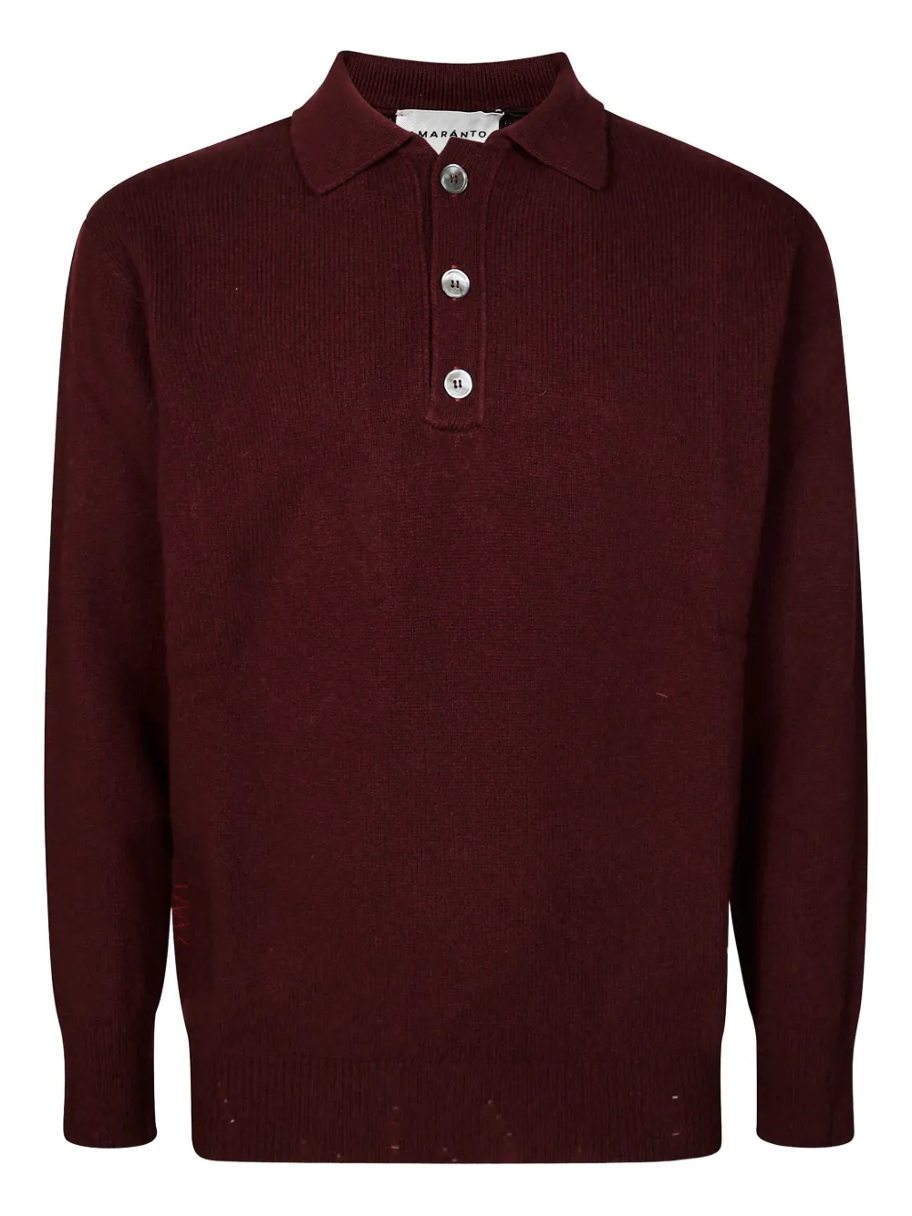 AMARÁNTO suéter con cuello tipo polo | rojo | Image 1