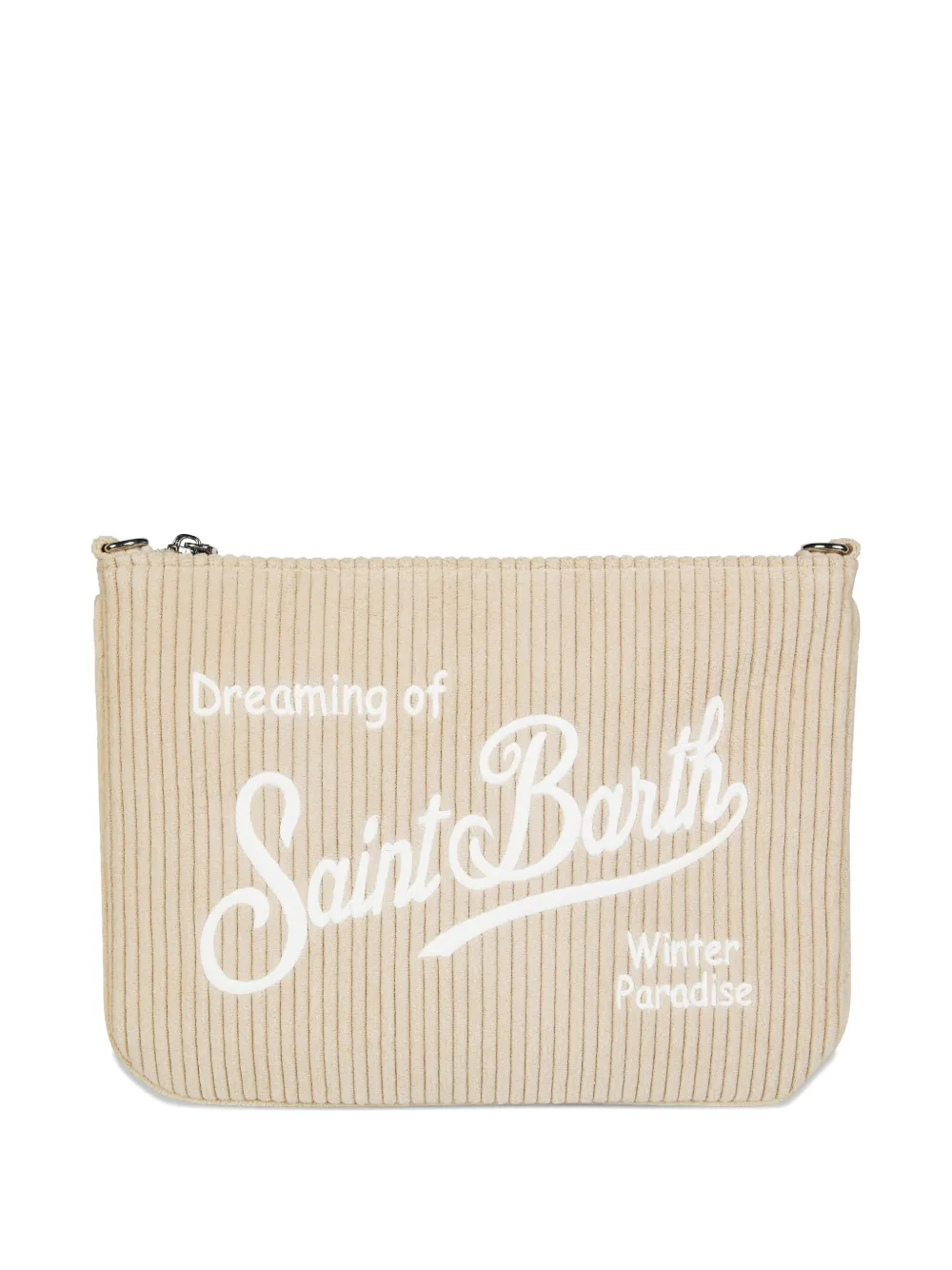 Mc2 Saint Barth Parisienne Corduroy Make-up Bag In Neutral