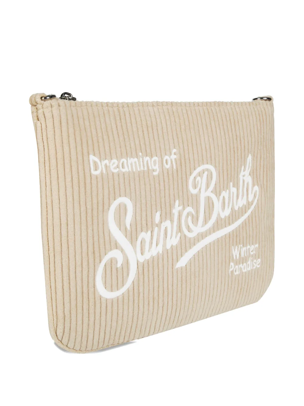 Mc2 Saint Barth Parisienne Corduroy Make-up Bag In Neutral