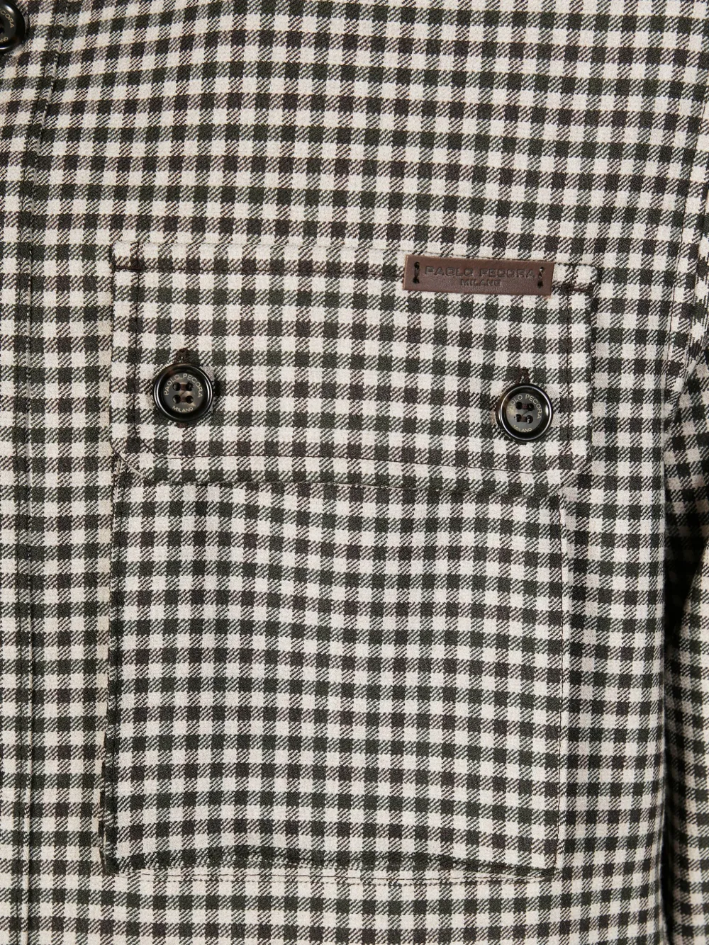 Paolo Pecora Checked Shirt Jacket In Brown
