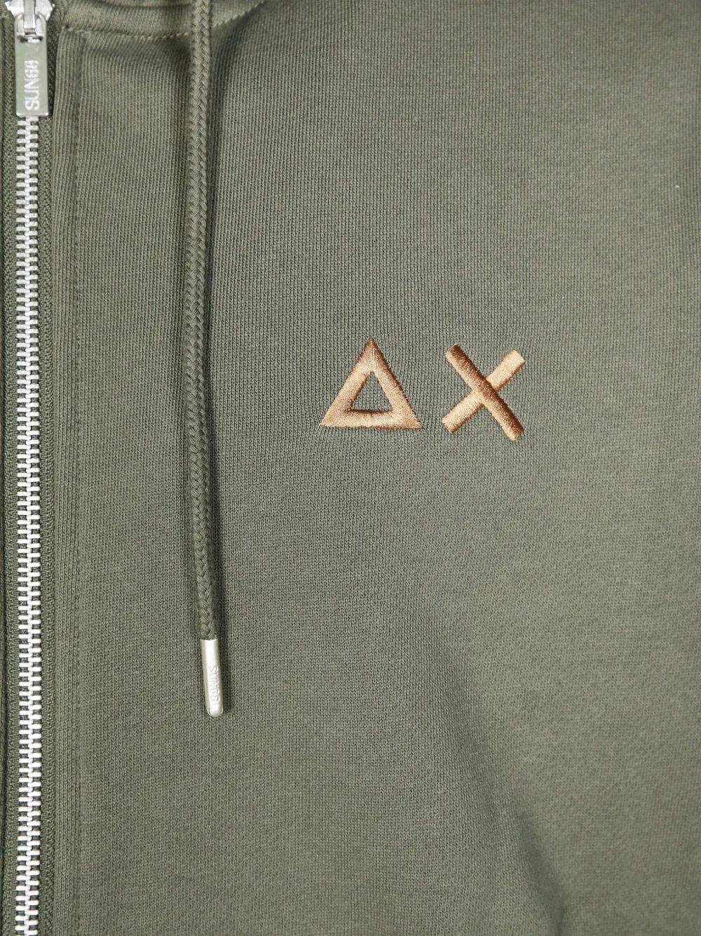 Sun68 Hoodie met rits Groen