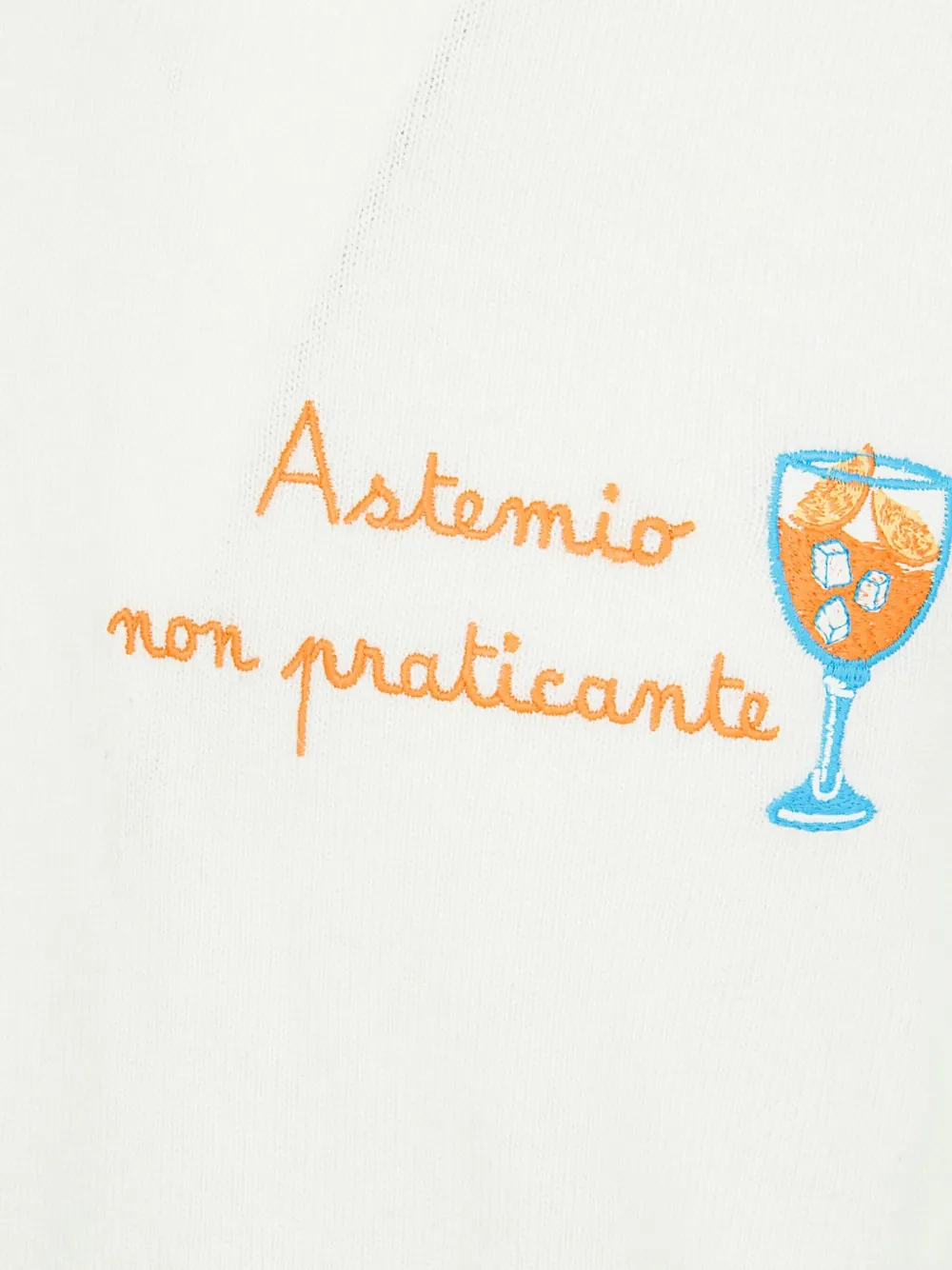 Mc2 Saint Barth Embroidered Crew-neck Sweatshirt In White