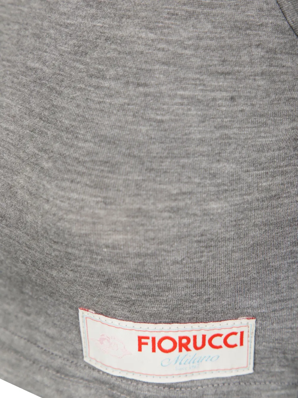 Fiorucci Logo-appliqué Cropped Tank Top In Gray