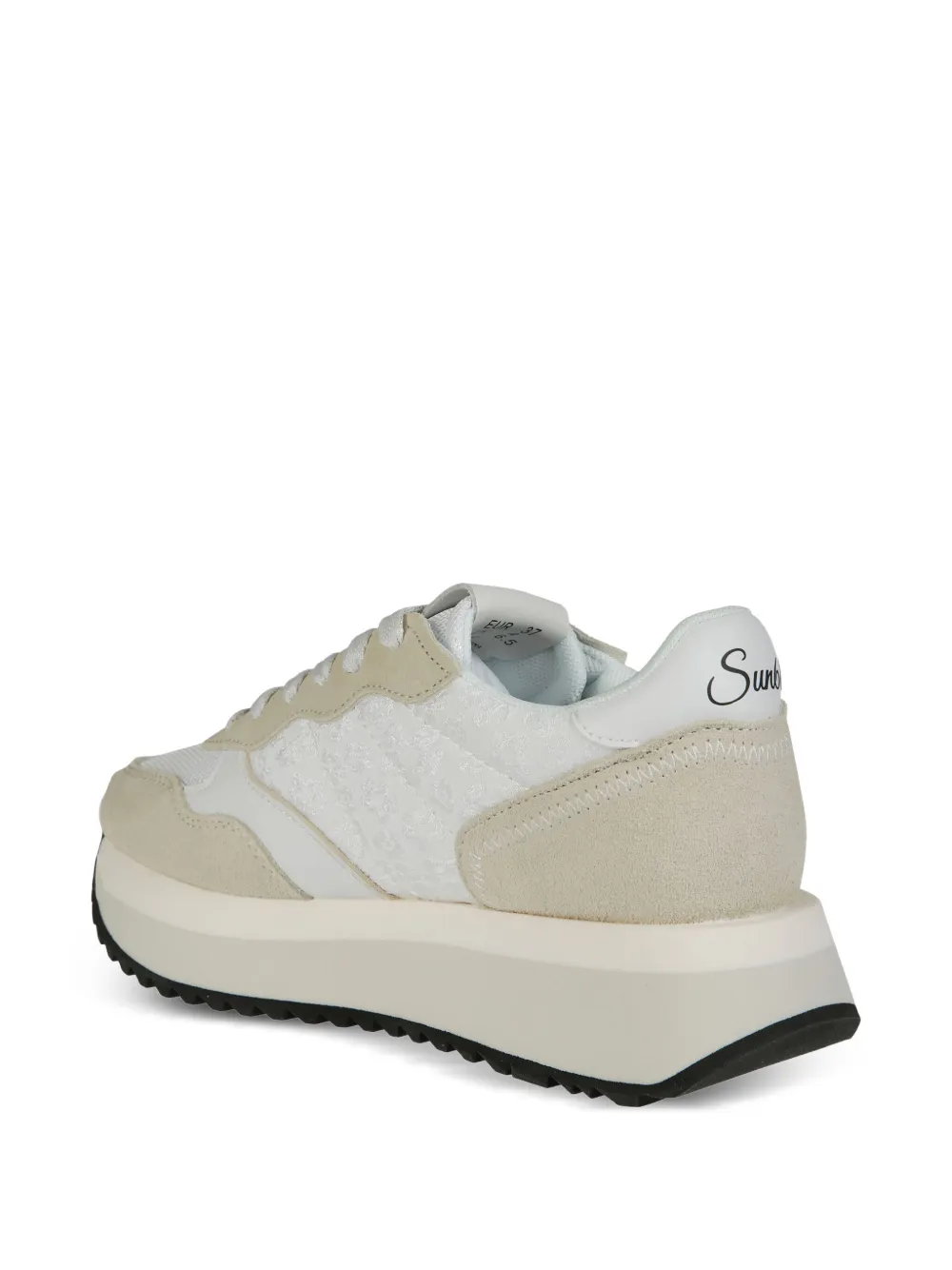 Sun 68 Big Ally Flower Sneakers In Gold