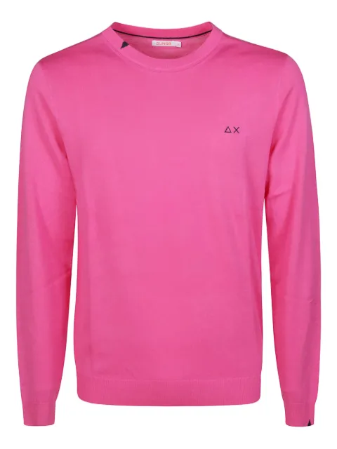 Sun68 embroidered crew-neck sweater