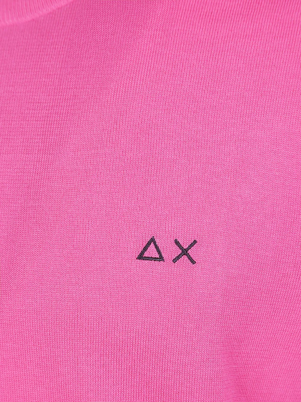 Sun68 Sweater met borduurwerk en ronde hals Roze