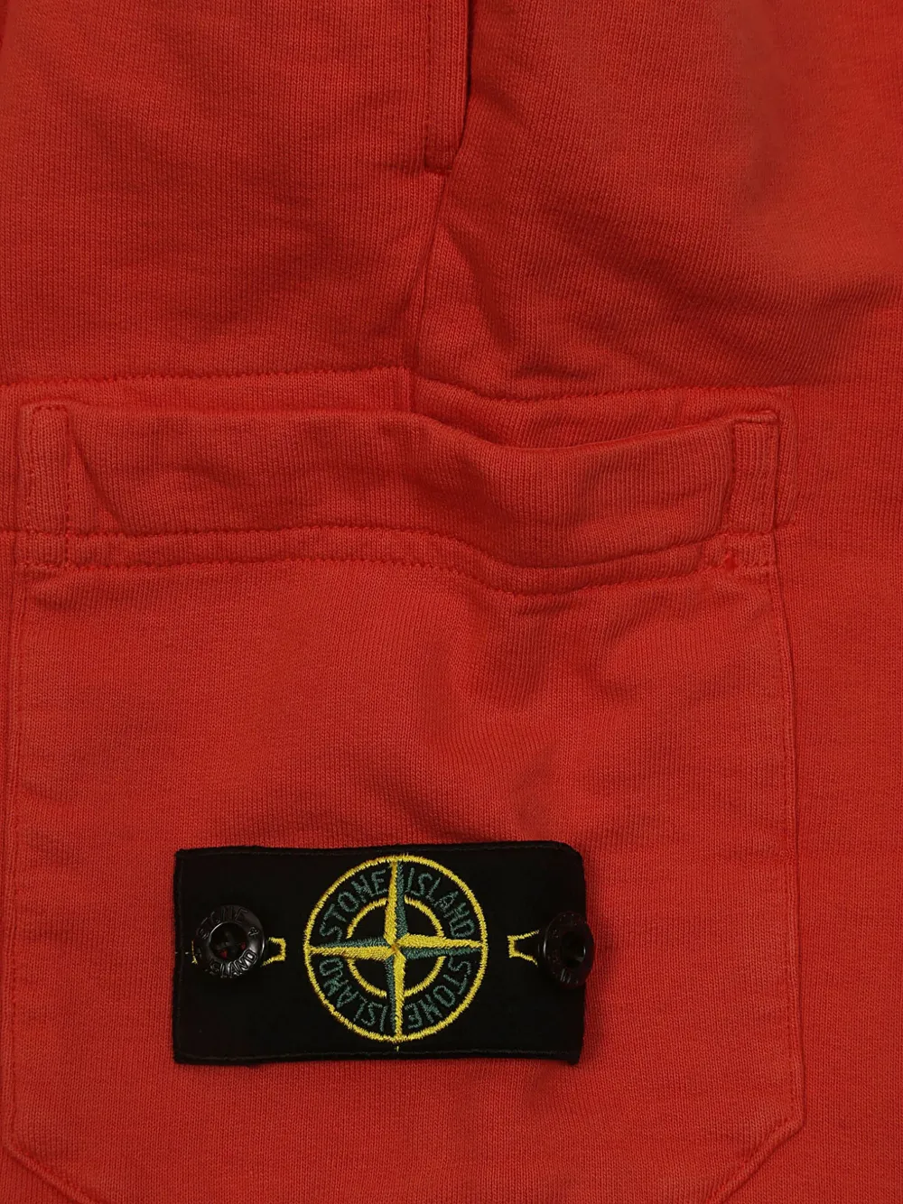 Stone Island Junior Bermuda shorts met opgestikte zak Rood