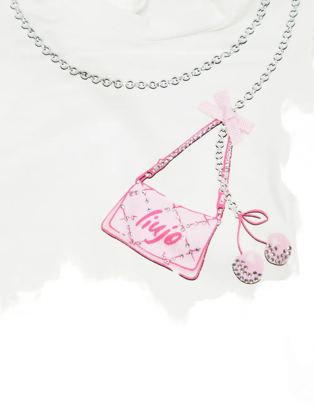 Liu Jo Kids T-shirt met pofmouwen Wit