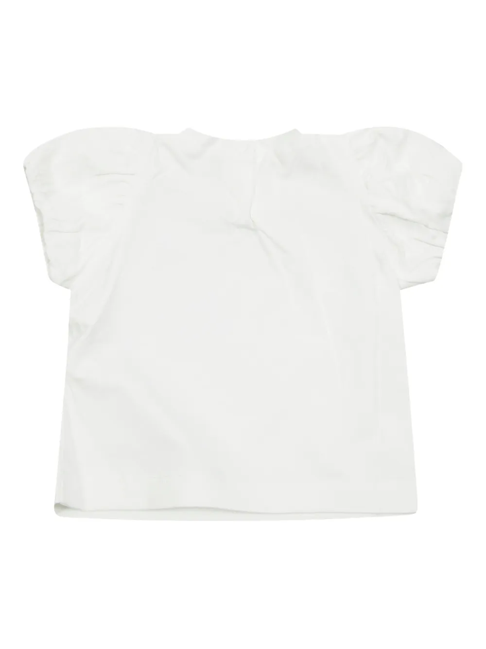 Liu Jo Kids T-shirt met pofmouwen - Wit
