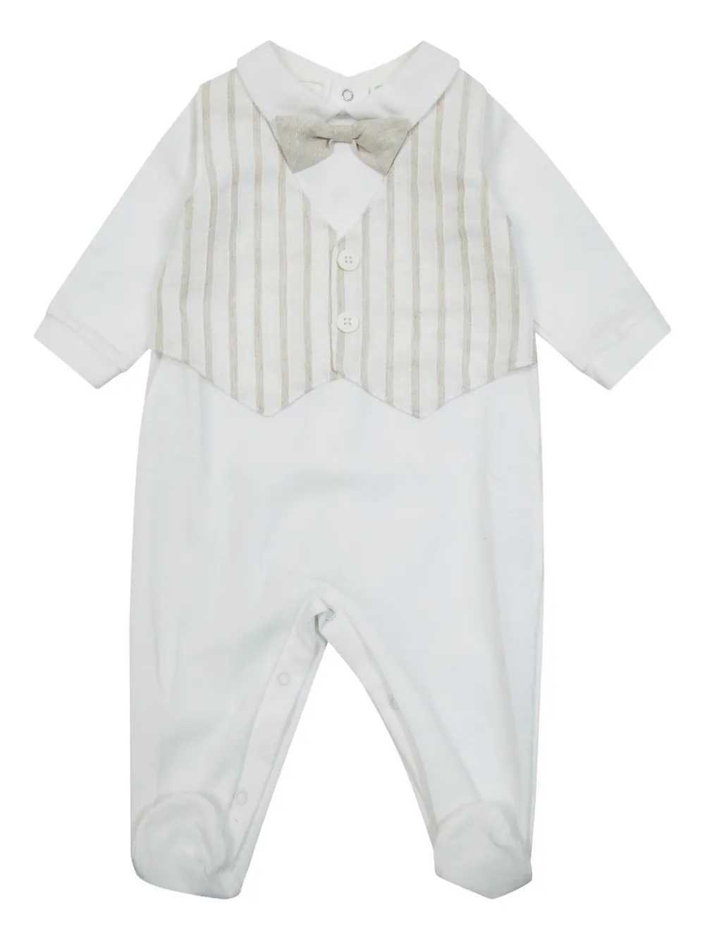 LALALU Conjunto de agasalho com listras | Branco | Image 1