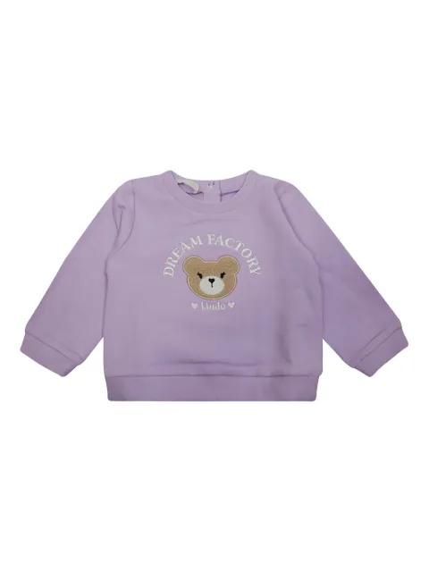 Liu Jo Kids camiseta con aplique de oso