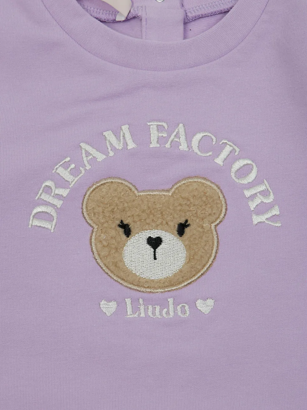Liu Jo Kids T-shirt met teddy-applicatie Paars