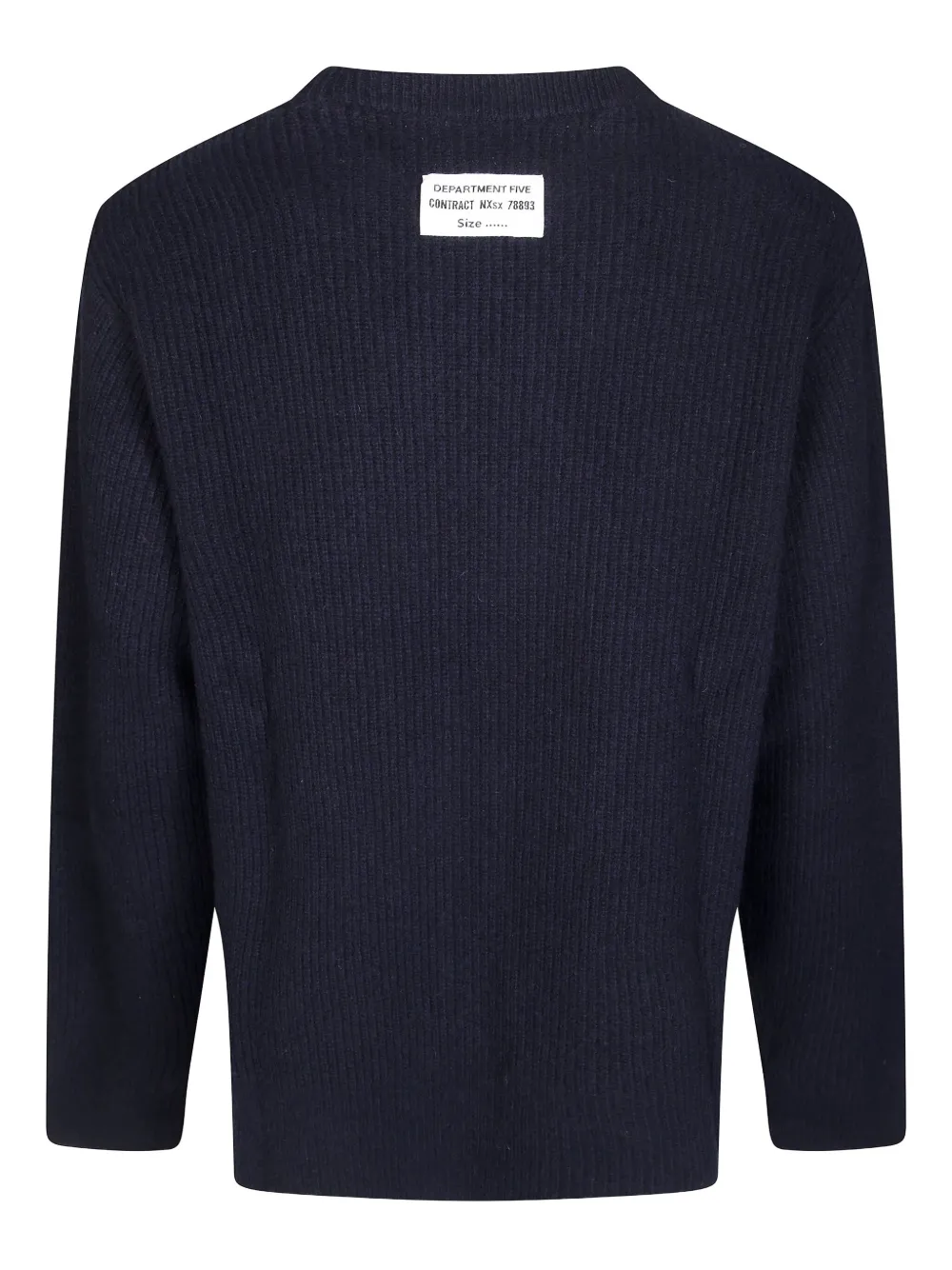 Department 5 ribbed sweater - Blauw