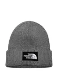 The North Face TNF™ logo box cuffed beanie hat - Grey