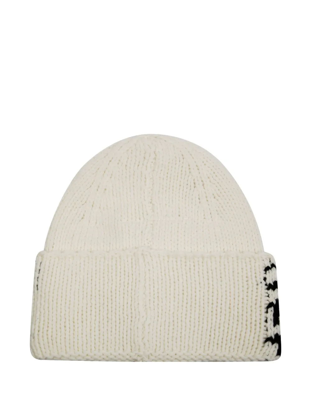 MM6 Maison Margiela Kids Ribgebreide muts - Wit
