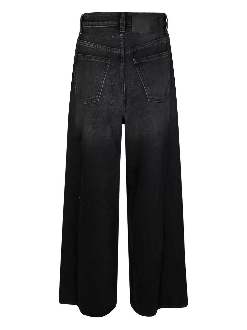 MM6 Maison Margiela splatter-detail jeans - Zwart