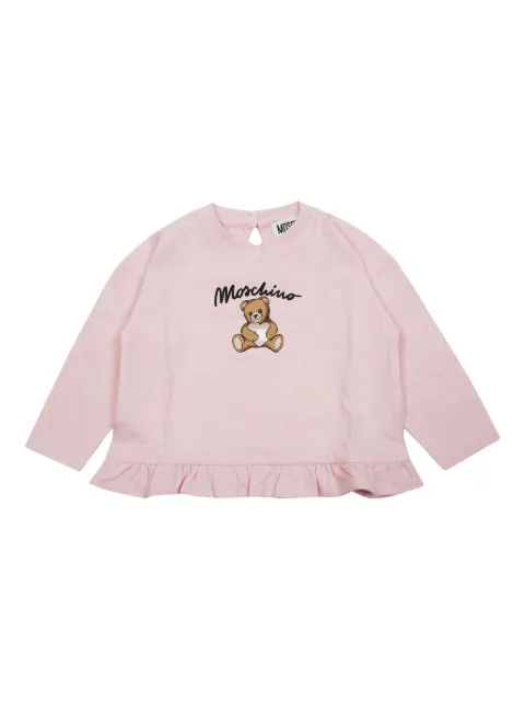 Moschino Kids sudadera con volantes